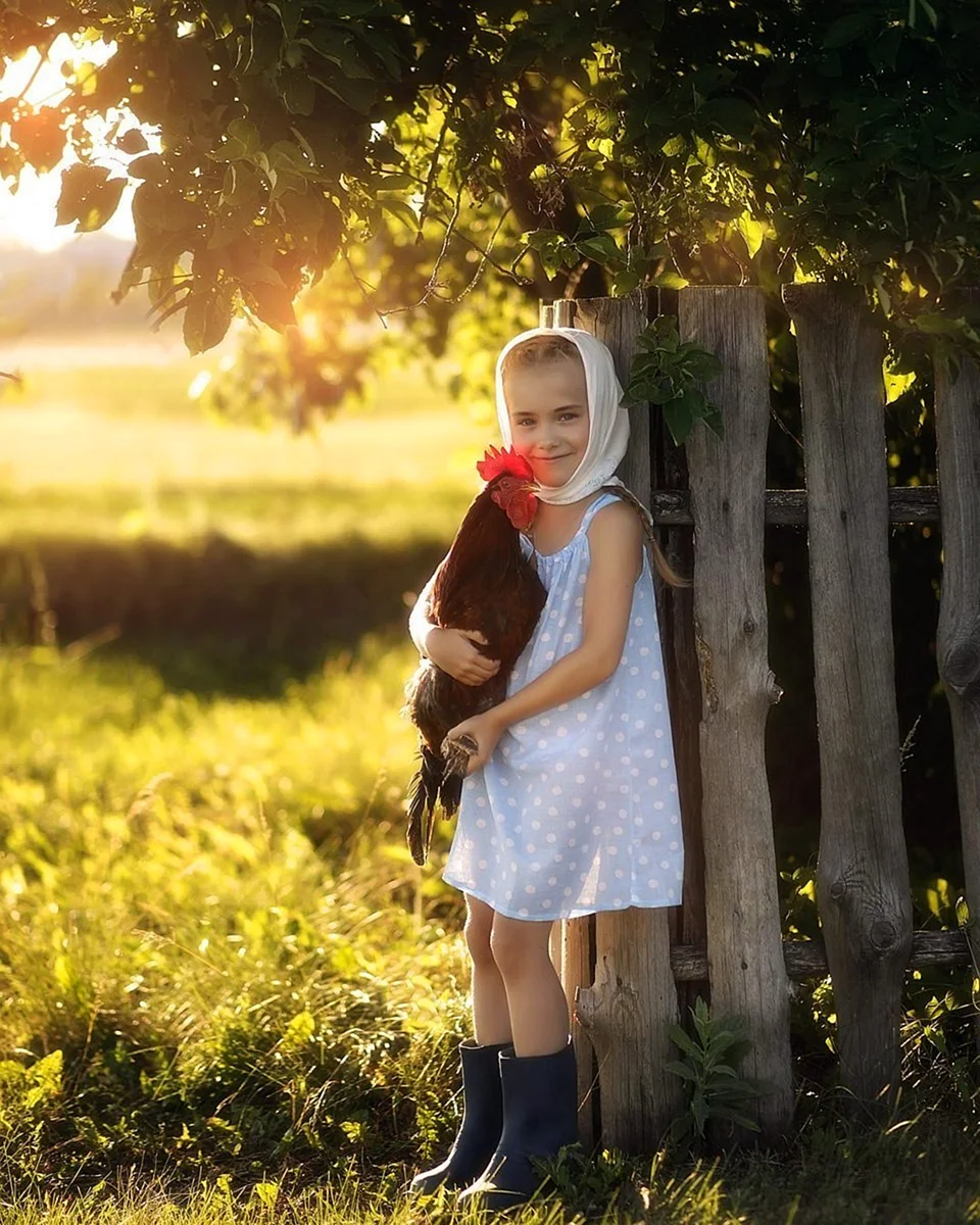 Фотосессия в деревне